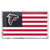 NFL Atlanta Falcons Automotive Embossed State Flag Emblem - 3.5" - Red and White - IMAGE 1