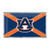 3.5" NCAA Auburn University Tigers Automotive Embossed State Flag Emblem - IMAGE 1