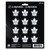 12ct NHL Toronto Maple Leafs Automotive Mini Decal Stickers 6.25” - IMAGE 1
