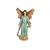 44.5" Blue and Brown Angel Christmas Nativity Figurine - IMAGE 1
