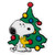Peanuts Woodstock and Snoopy with Christmas Tree Window Cling Decoration - IMAGE 3