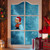 Peanuts Linus in Santa Hat Christmas Window Cling Decoration - IMAGE 2