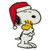 Peanuts Snoopy Hugs Woodstock Double Sided Christmas Window Cling Decoration - 7" - IMAGE 4