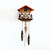 22" Brown and Red Adorable Owl Cuckoo Wall Clock - IMAGE 1