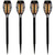 Set of 4 Black Solar Powered LED Pathway Markers, 19.75" - IMAGE 1