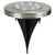 Set of 8 Stainless Steel Round Solar Powered LED Pathway Markers, 5" - IMAGE 4