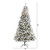 8’ Pre-Lit Flocked Fir Artificial Christmas Tree, Clear LED Lights - IMAGE 2