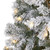 8’ Pre-Lit Flocked Fir Artificial Christmas Tree, Clear LED Lights - IMAGE 3