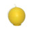 2.5" Golden Yellow Beeswax Sphere Pillar Candles - IMAGE 1