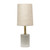 Cement Table Lamp with Shade - 18.5" - Beige and Gray - IMAGE 1