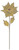 Glittered Poinsettia Artificial Christmas Floral Stem Spray - Brown - 28" - IMAGE 1