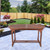 Oval Outdoor Expanding Acacia Wood Patio Dining Table - IMAGE 2