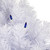 Pre-Lit Geneva Spruce Artificial Christmas Wreath - 24" - White - Blue Lights - IMAGE 4