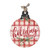 12" Red and Green Plaid "Holiday Cheer" Christmas Wooden Ornament Sign - IMAGE 1