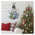 24" White and Green Christmas Winter Scene Large Wooden Ornament Sign - IMAGE 2