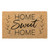 Natural Coir "Home Sweet Home" Rectangular Outdoor Doormat 18" x 30" - IMAGE 1