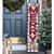 Checkered "Merry Christmas" Wooden Outdoor Porch Sign - 48" - IMAGE 2