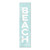 Rectangular "Beach" Outdoor Porch Sign - 48" - Blue and White - IMAGE 1