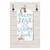 17" Blue and White "Peace Love and Sandy Feet" Hanging Tag Sign - IMAGE 2