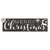 Snowflake "Merry Christmas" with Reindeer Outdoor Wall Sign - 35" - Black and White - IMAGE 1