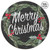 20" Black and Green " Merry Christmas" Outdoor Sign - IMAGE 1