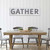 40" Black and White "Gather" Slat Wall Sign - IMAGE 2