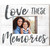 13" x 15" White "Love These Memories" Rectangular Slat Photo Frame - IMAGE 1