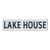 40" Black and White "Lake House" Slat Wall Sign - IMAGE 1