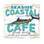 20" Blue and White "Seaside Coastal Cafe Marlin" Wall Sign - IMAGE 1