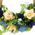 12" Blue and Tan Poppy Floral Wooden Spring Basket Wreath - IMAGE 4
