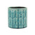 6.25" Blue Large Argyle Outdoor Planter Pot - IMAGE 1