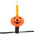 Jack O' Lantern Halloween Bubble Lights - 6' - Black Wire - 7ct - IMAGE 1