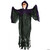 60" Hanging Fire and Ice Skull Reaper Halloween Decoration - IMAGE 2