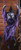 60" Purple and Black Witch Swinging Dead Halloween Doll - IMAGE 1