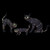 LED Lighted Black Cat Family Outdoor Halloween Decorations - 27.5" - Set of 3 - IMAGE 3