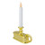 LED Lighted Window Candle with Handle Base - 9.5" - White and Gold - IMAGE 4