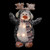 Lighted Snowy Penguin in Antler Hat Outdoor Christmas Decoration - 22" - Warm White - IMAGE 3
