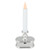 LED Lighted Window Candle with Base - 9.25" - White and Silver - IMAGE 3