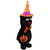 Lighted Black Cat in Witch's Hat Outdoor Halloween Decoration - 24" - IMAGE 5