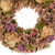 12" Purple and Beige Wooden Floral Spring Wreath with Preserved Artichoke - IMAGE 4