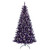Pre-lit Artificial Medium Purple Pine Christmas Tree - 6.5' - Clear Lights - IMAGE 1