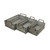 Set of 3 Gray Rectangular Storage Crates with Side Handle 16.5" - IMAGE 3