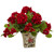 Set of 2 Red Geranium Flower Artificial Silk Plants with Floral Planter 13" - IMAGE 2