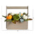 10” Pumpkin Fall Harvest Artificial Arrangement with Wood Basket - IMAGE 4