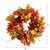 Autumn Maple Leaf Berries and Pinecone Artificial Wreath, 24-Inch, Unlit - IMAGE 4
