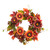 Sunflower and Pumpkin Floral Artificial Fall Wreath, 24-Inch, Unlit - IMAGE 1