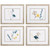 Set of 4 Blue and Yellow Garden Inspire Rectangular Framed Wall Art Decors 25" x 21" - IMAGE 1
