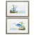 Set of 2 Blue and Green Rectangle Wall Art Decor 19" x 27" - IMAGE 1