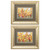 Set of 2 Yellow and Red Summer Garden Rectangular Wall Art Decors 11" x 13" - IMAGE 1