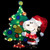 LED Lighted Peanuts Snoopy and Christmas Tree Outdoor Decoration - 32" - IMAGE 6